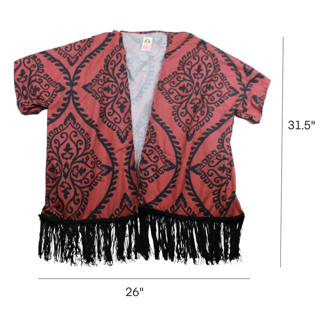 Crimson Noir Kimono – Handmade & Upcycled - The Modern Alien