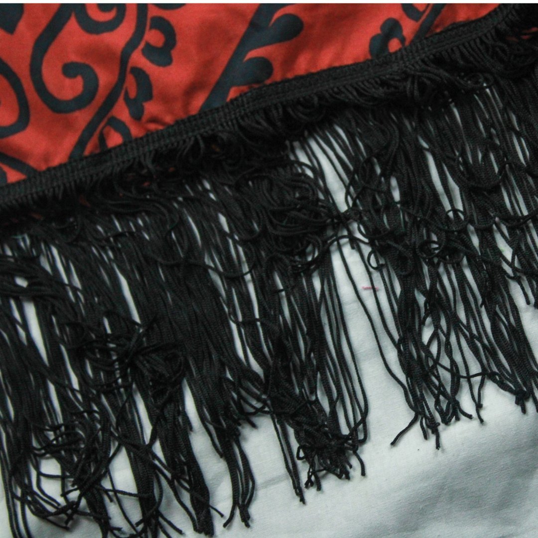 Crimson Noir Kimono – Handmade & Upcycled - The Modern Alien