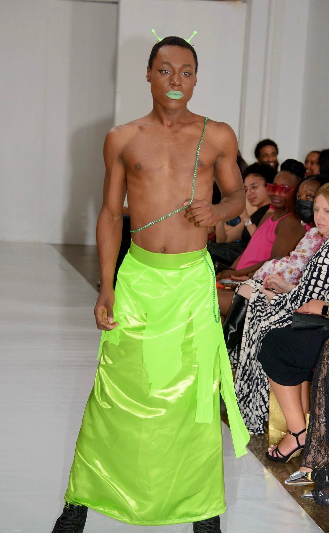 Futuristic A-Line Skirt – Handmade & Upcycled