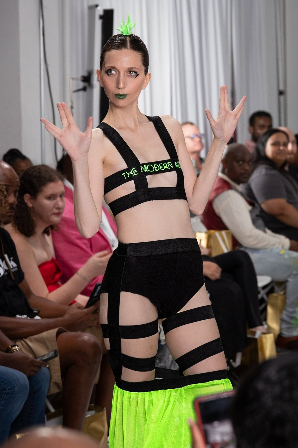 Futuristic Strapped Ensemble – NYFW 2024 Exclusive - The Modern Alien