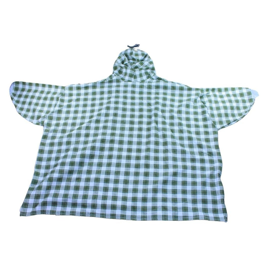 Green Flannel Oversized Hoodie – Handmade & Upcycled - The Modern Alien