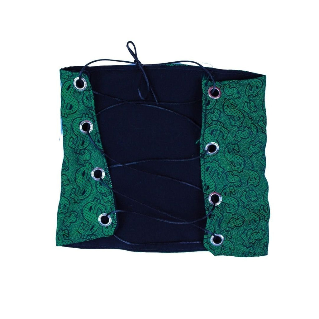 Green Pimp Money 2 - Piece Set – Tube Top & Fringe Mini Skirt - The Modern Alien