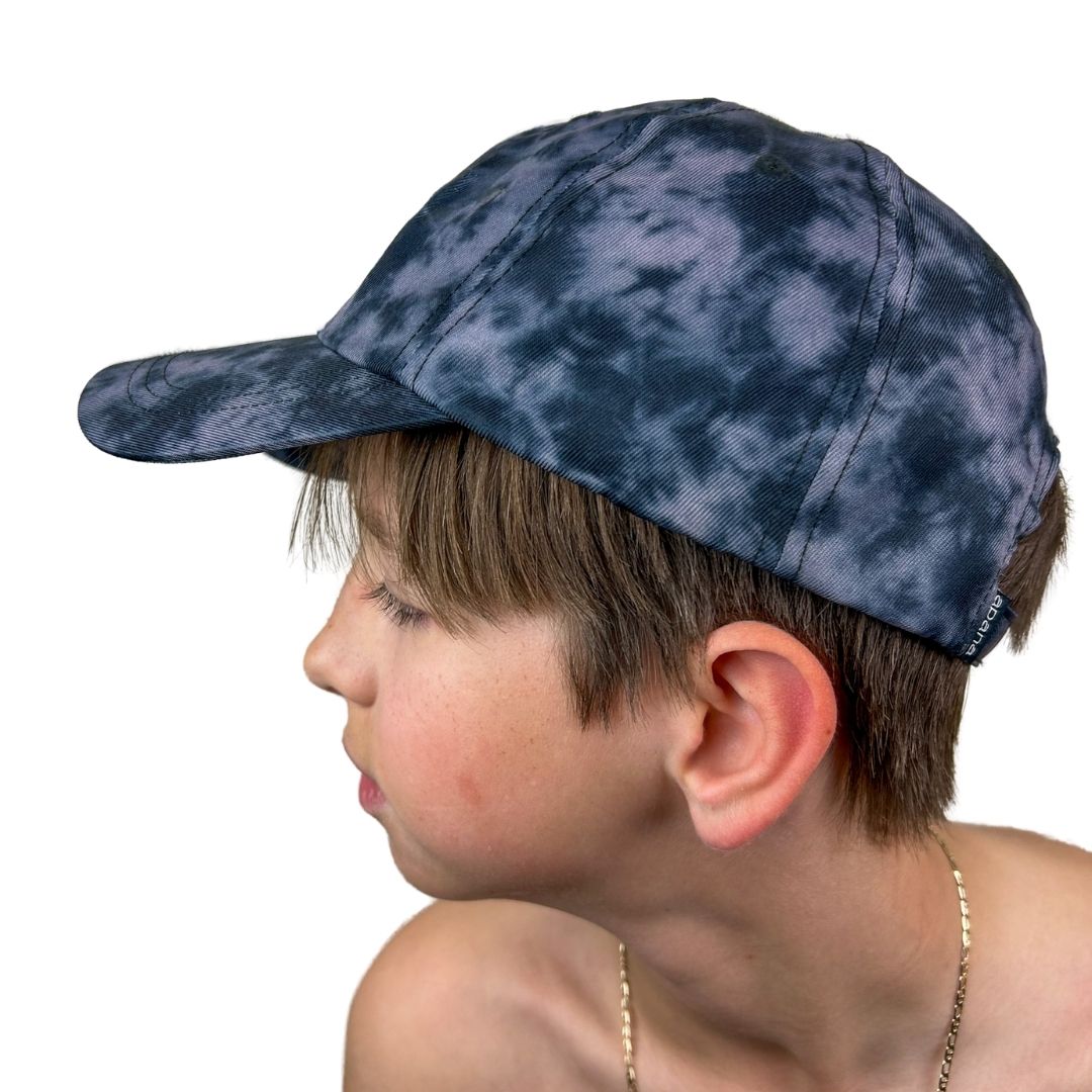 Grey Tie - Dye Hat with All Seeing Eye Patch – Handmade & Upcycled - The Modern Alien