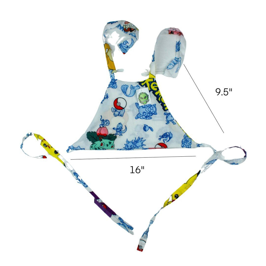 Halter Crop Top – Handmade from Upcycled Bedsheet - The Modern Alien