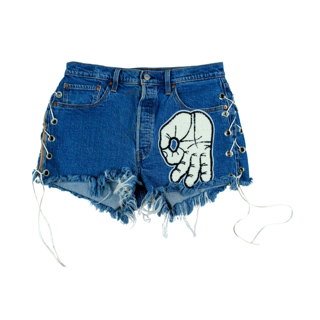 Handy Shorts with Lace up Sides - The Modern Alien