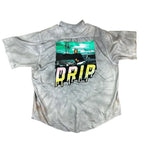 Ice Cube “Drip” Reworked Button - Up – Tie - Dyed & Patched - The Modern Alien
