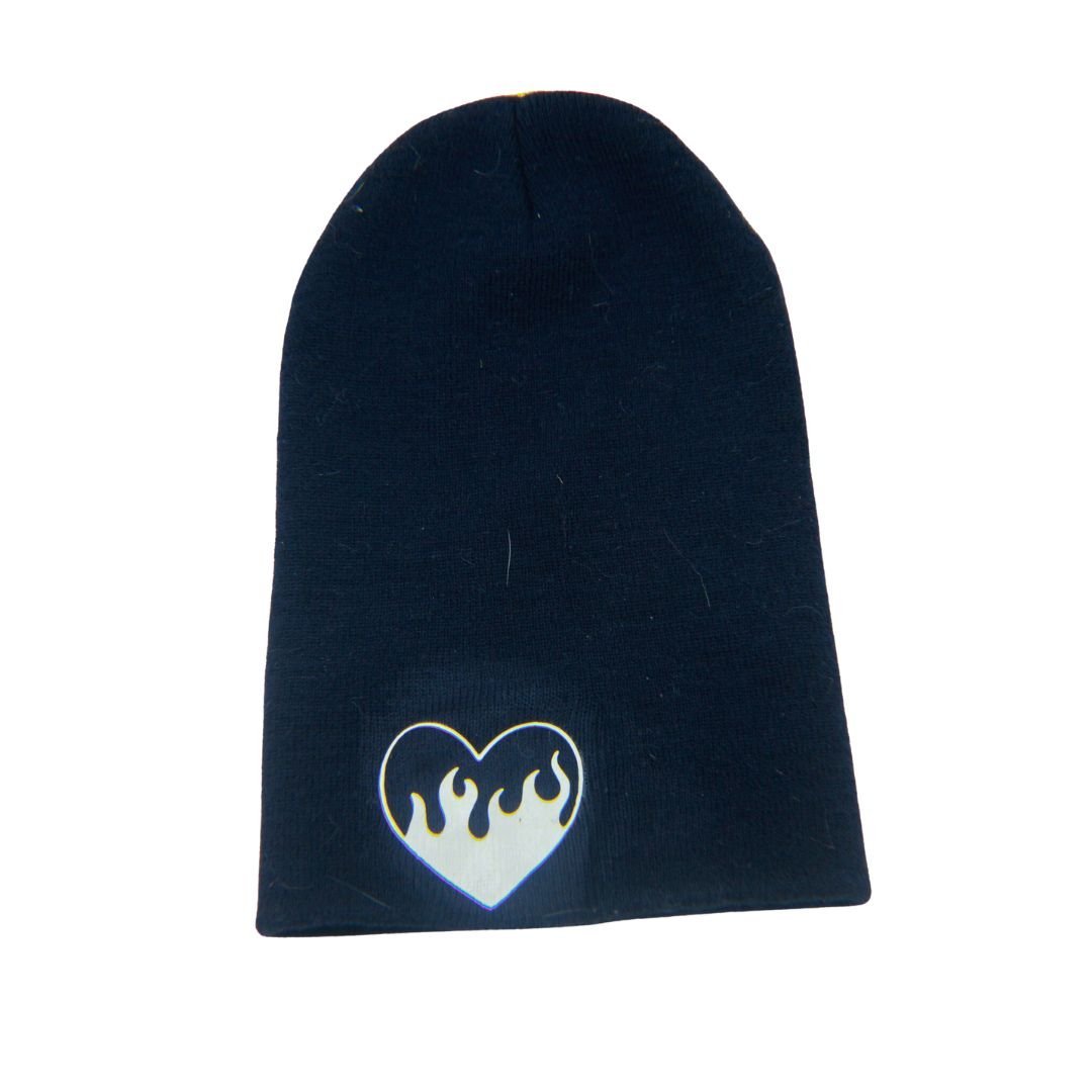 Love on Fire Beanie – Handmade & Upcycled - The Modern Alien