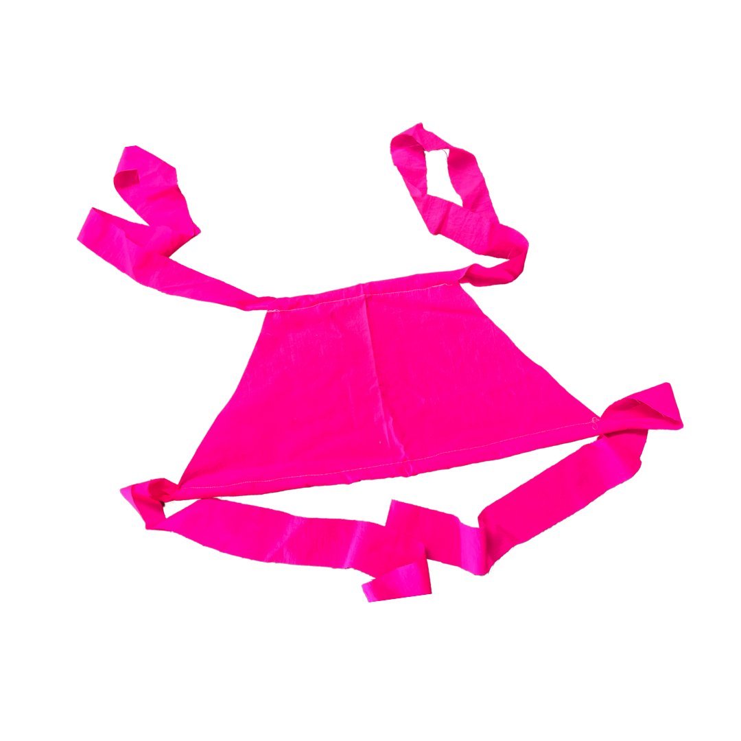 Neon Pink Halter Top – Handmade from Fabric Scraps - The Modern Alien