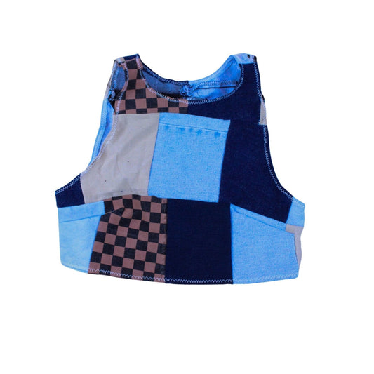 Patchwork Crop Top – Handmade & Upcycled - The Modern Alien