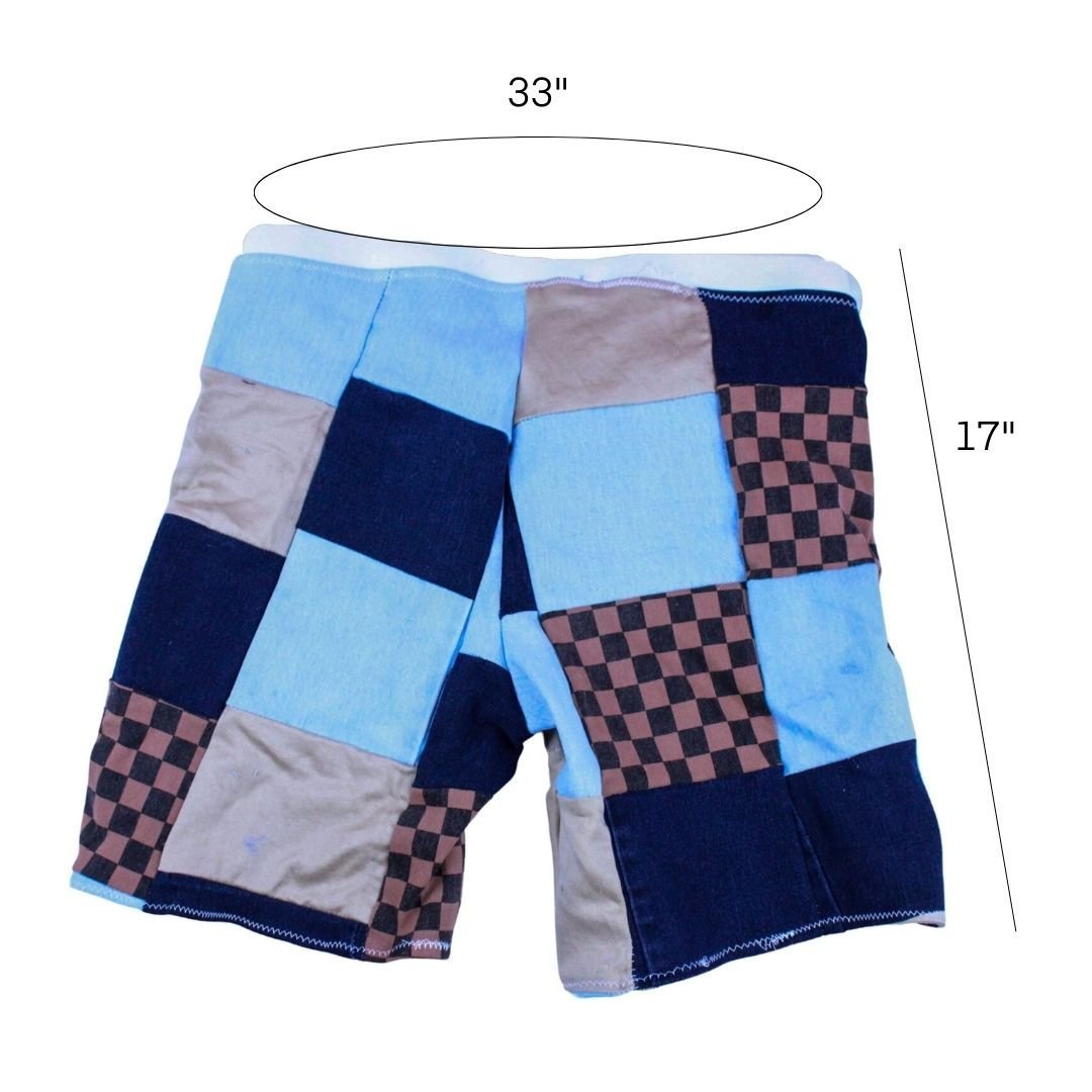 Patchwork Shorts – Handmade & Upcycled - The Modern Alien