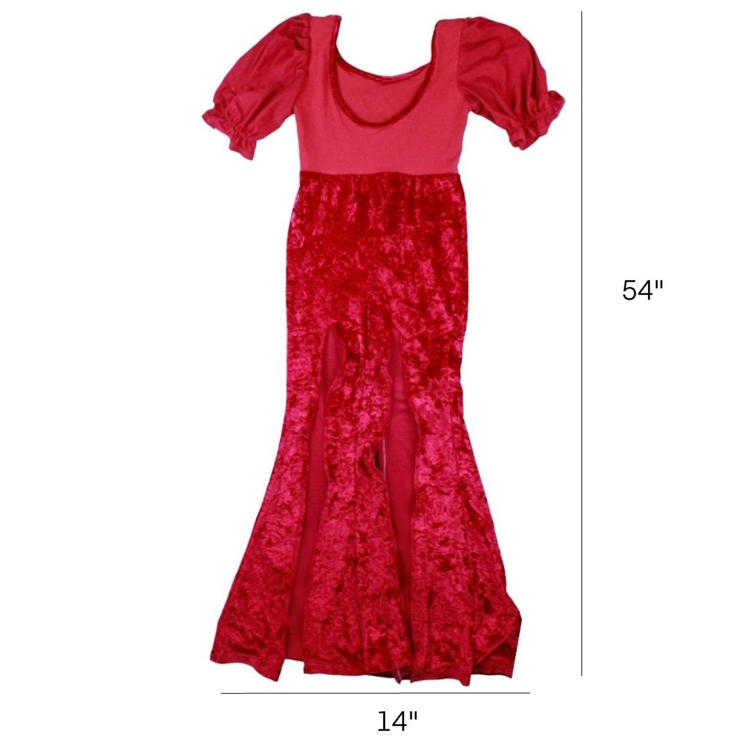 Red Devil Milkmaid Set with Bonnet – Handmade & Upcycled - The Modern Alien