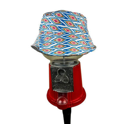 Reversible Colorful Diamonds Bucket Hat – Handmade & Upcycled - The Modern Alien