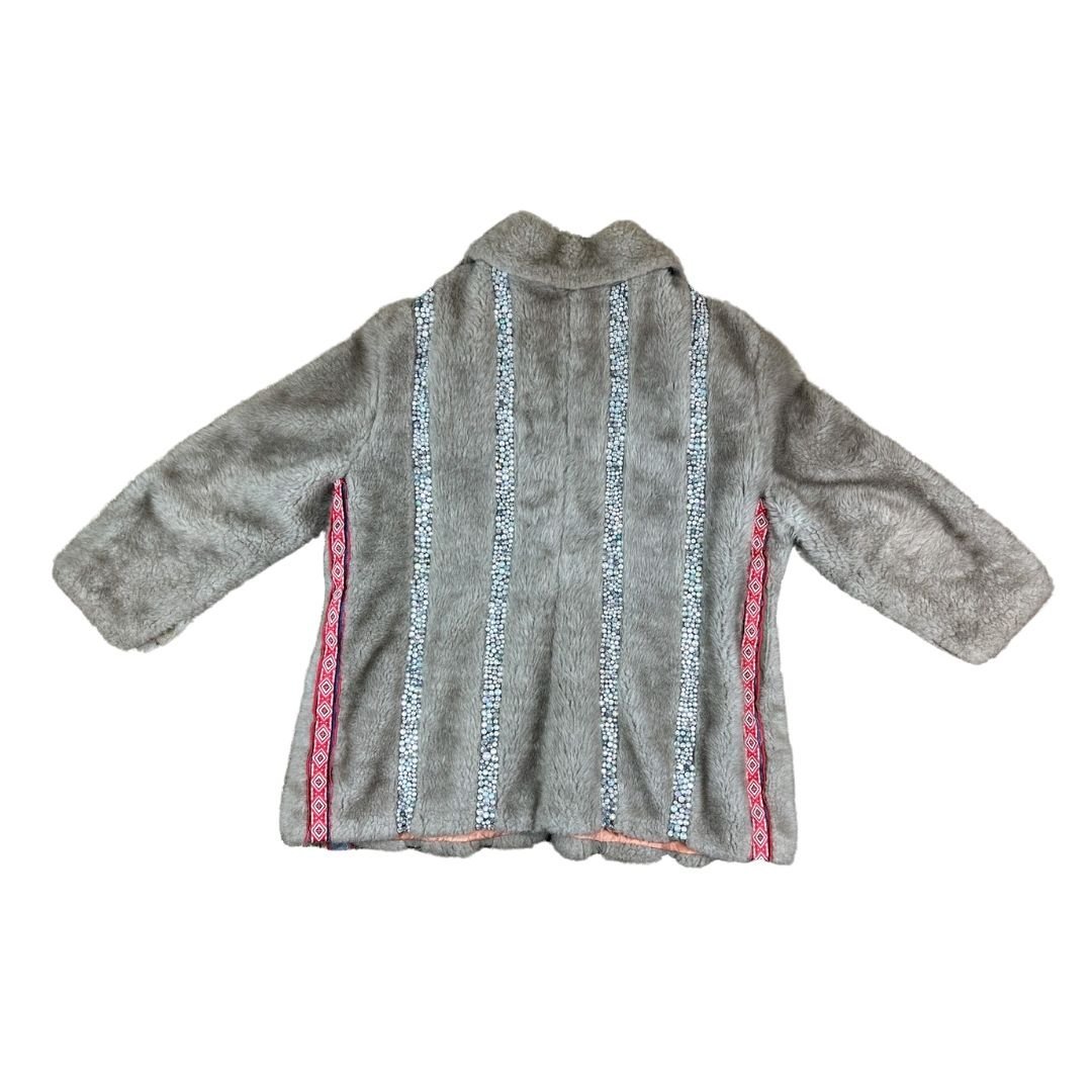 Reworked Bejeweled Fur Jacket – Vintage Meets Futuristic Glam - The Modern Alien