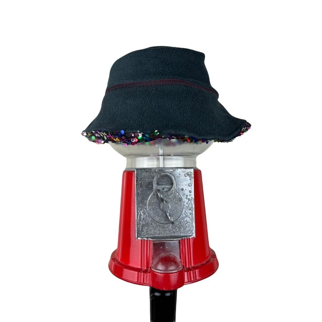 Sequin Reversible Bucket Hat – Handmade & Upcycled - The Modern Alien