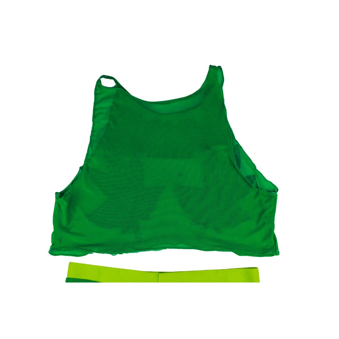 Sheer Green Two - Piece Set – Handmade & Upcycled - The Modern Alien