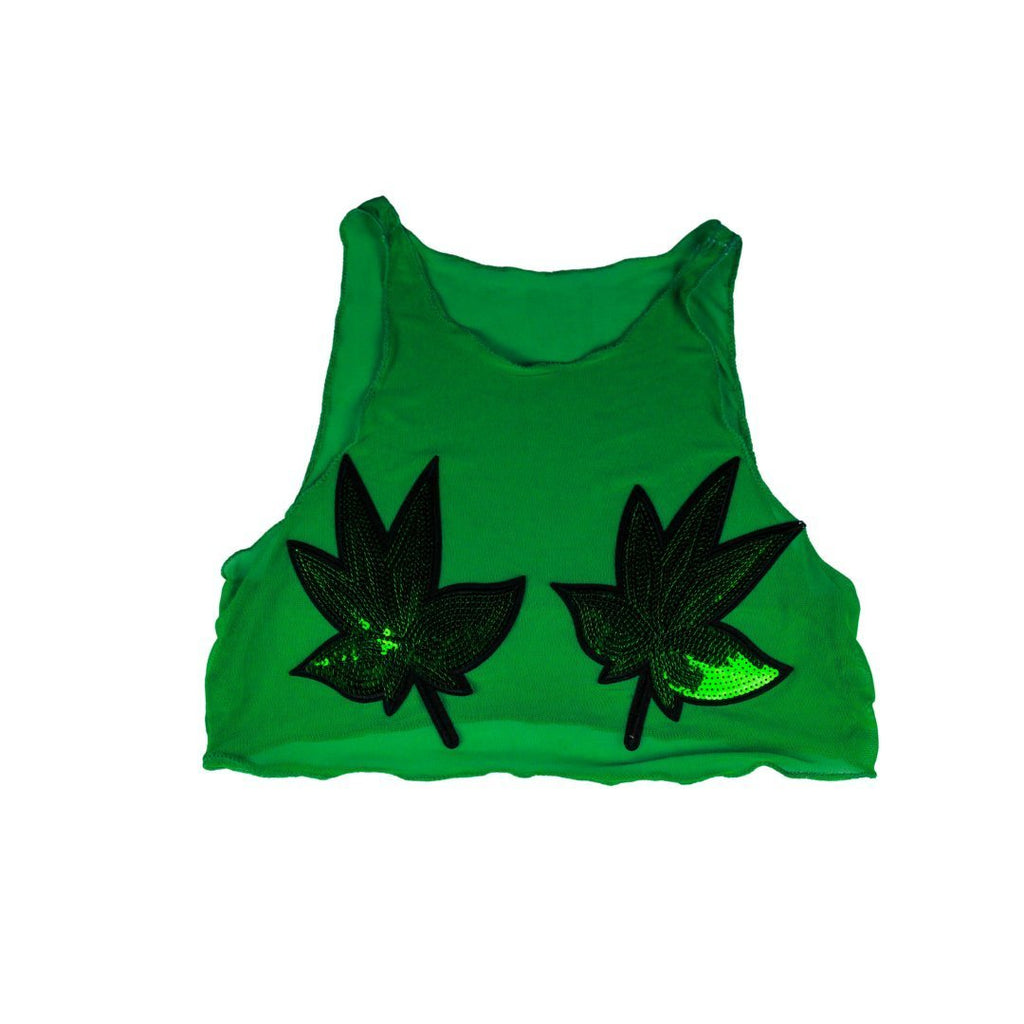 Sheer Green Two - Piece Set – Handmade & Upcycled - The Modern Alien