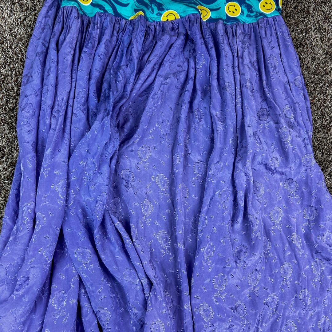 Smiley Patchwork Dress – Handmade & Upcycled - The Modern Alien