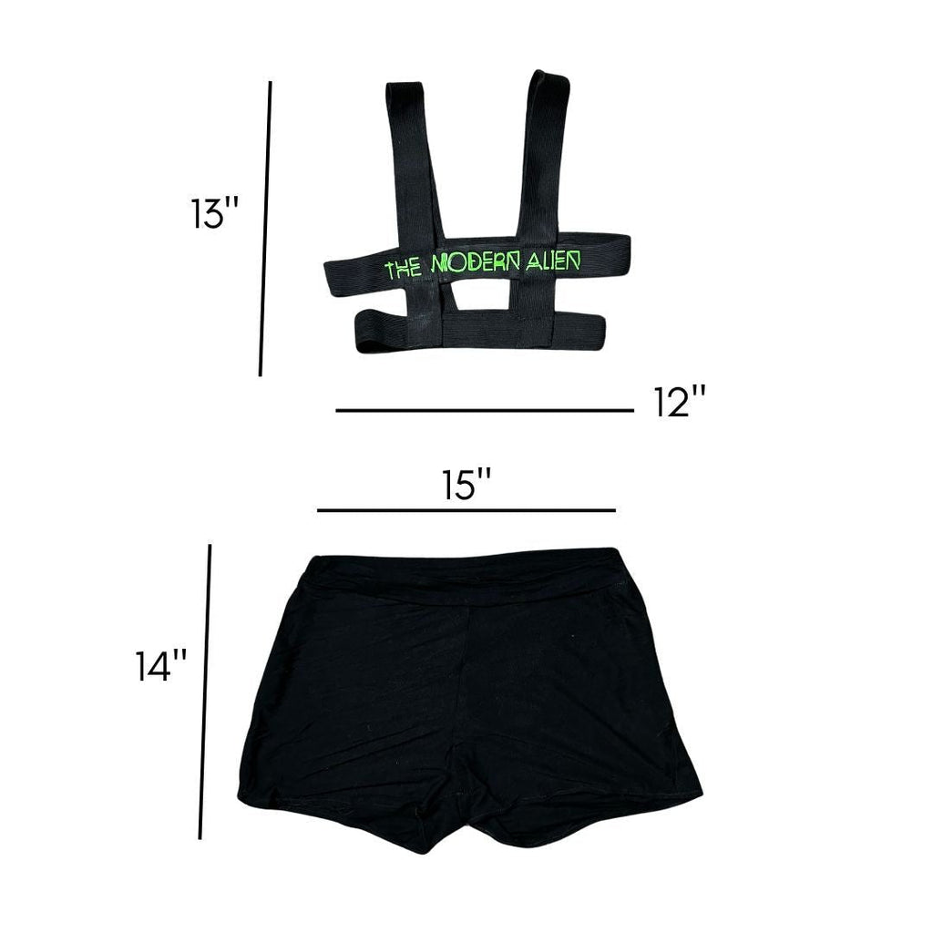Strapped Two - Piece Set – Handmade & Upcycled - The Modern Alien