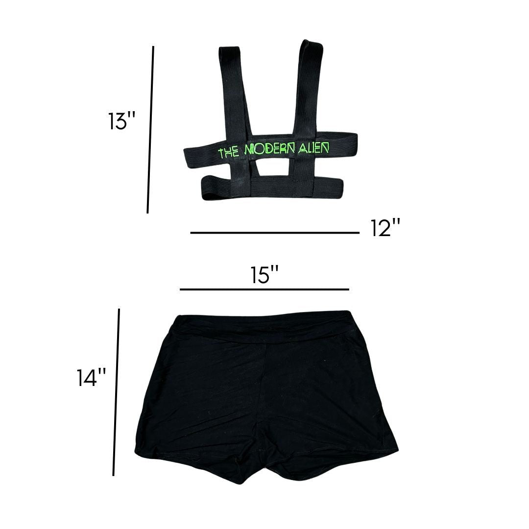 Strapped Two - Piece Set – Handmade & Upcycled - The Modern Alien