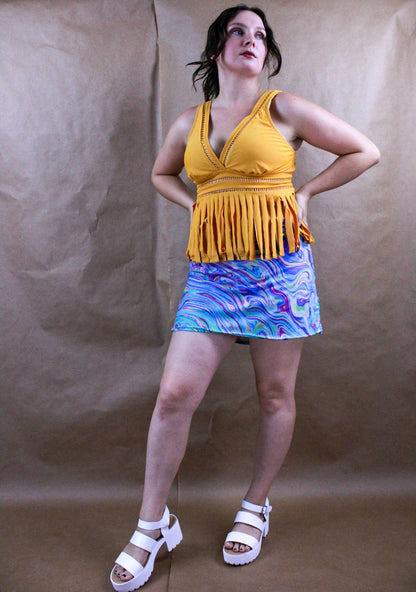 Trippy Colorful Mini skirt - The Modern Alien