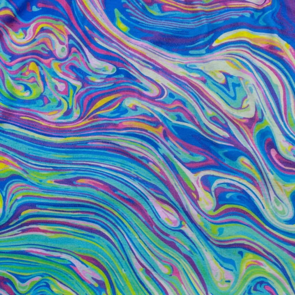 Trippy Swirl Mini Skirt – Handmade & Upcycled - The Modern Alien