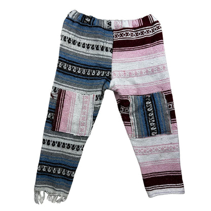 Two Tone Mexican Blanket Cargo Pants - The Modern Alien