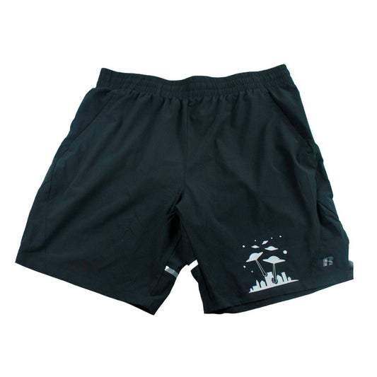 UFO Graphic Shorts – Handmade & Upcycled - The Modern Alien