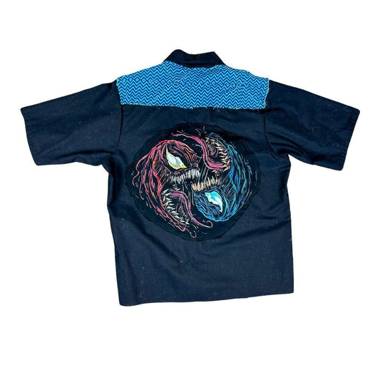 Venom & Carnage Reworked Button - Up – Handmade & Upcycled - The Modern Alien